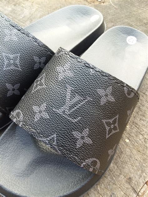 black louis vuitton slides womens|louis vuitton slides pillow.